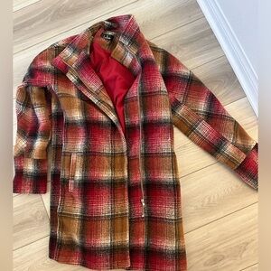 Plaid Coat Size Medium